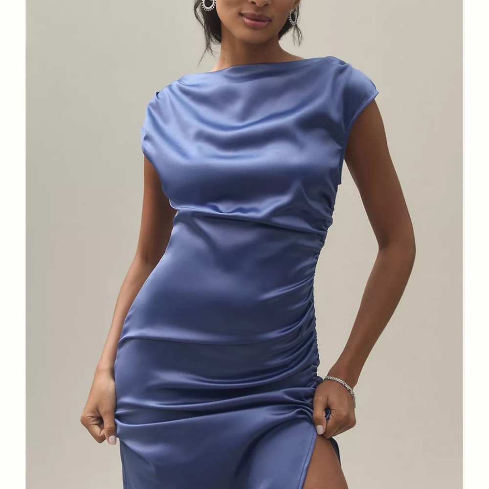 Classically elegant, the BHLDN Francesca High-Neck Midi Dress